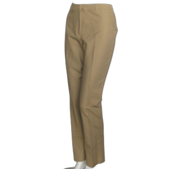 CHICO'S Modern Trousers, 0.5/S/6, Khaki Chinos, Zipper fly, Side elastic/panel - Picture 4 of 15